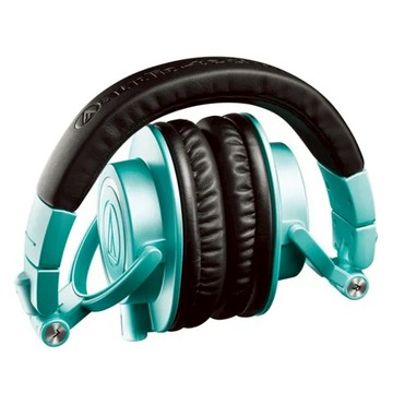 audio-technica 鐵三角 耳罩式耳機 原廠保固  ATH-M50x IB  藍色