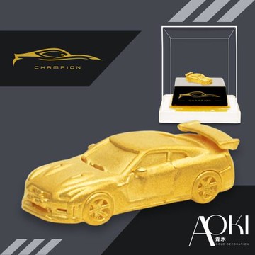 【AOKI青木】純黃金擺件 豪華超跑俱樂部-東瀛戰神 約重1.41錢±0.05 (招財)