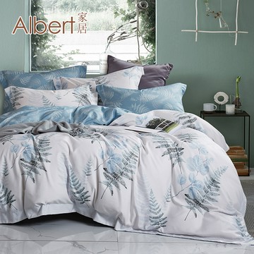 【Albert家居】天絲萊賽爾纖維床包兩用被組-加大6尺多款任選 (吸濕排汗/40支200織)