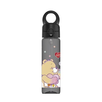 磁吸水壺 AquaStand Tritan 800cc - 附吸管 黑 - Care Bears - Love Yourself