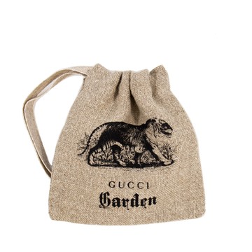 [限定包裝] Gucci 限量款 多功能束口袋/收納袋 (老虎款) 佛羅倫斯Gucci博物館限定