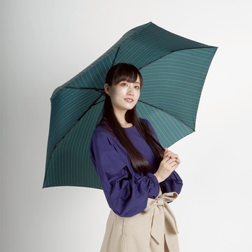 60公分輕量傘(直條紋墨綠)-NO.5110-2