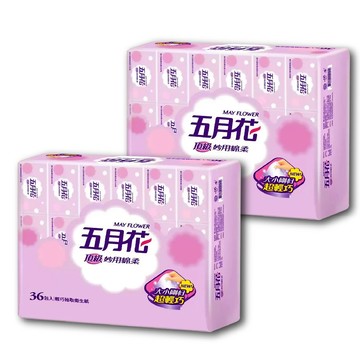 五月花 妙用綿柔抽取衛生紙-輕巧包(130抽X36包)X2袋