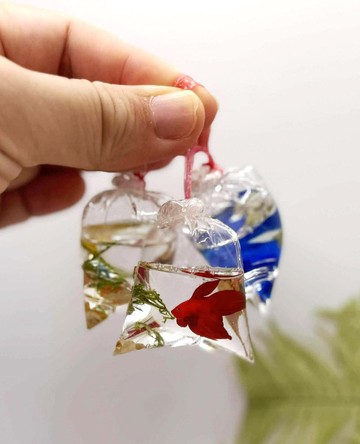 馬尾鬥魚 迷你撈魚袋 療癒小物