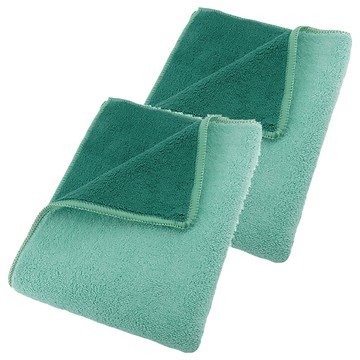 珊瑚絨特厚抹布｜倍絨厚抹布｜廚房清潔｜吸水抹布｜不掉毛抹布  38 x 30cm  2個