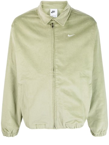 Nike - Harrington logo-embroidered corduroy jacket - men - Cotton/Spandex/Elastane - XS - Green