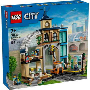 LEGO 城市系列 60469 中央車站(積木 兒童玩具 男孩禮物 軌道工程車)