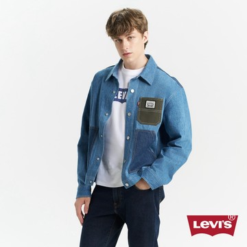 Levi's 男款 牛仔外套 拼接外套 單寧外套 男生上衣 熱賣單品 004Z3-0000