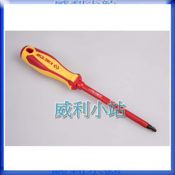 【威利小站】KING TONY 1471  十字耐電壓起子 PP+TPR膠柄十字螺絲起子 十字頭 圓型柄十字起子