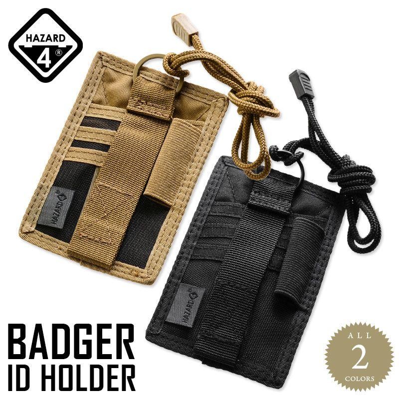 HAZARD4 ハザード4 BADGER IDホルダー 2色 パッチパネル ミリタリー ...