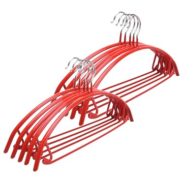 超厚多功能無痕衣架 紅色 寬43x高21cm  10個
