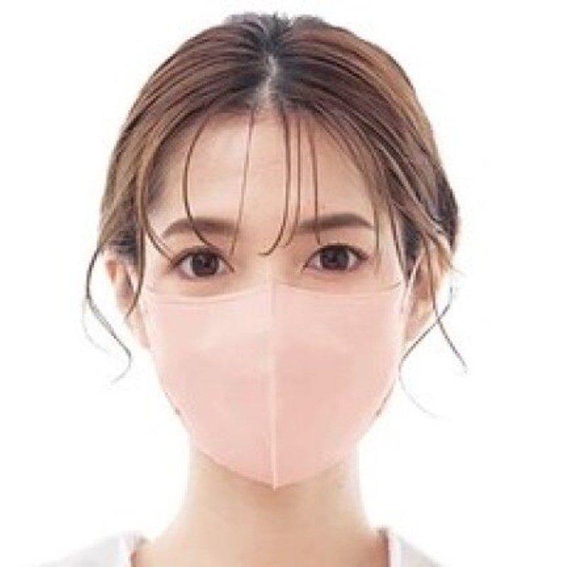 ベビーピンク] 3D特殊立体マスク ワイヤーなし3層カラー不織布マスク