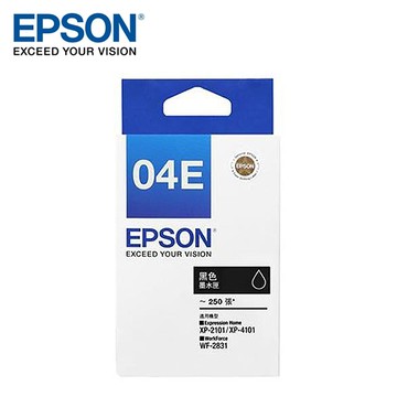 【EPSON】T04E150 黑色墨水匣