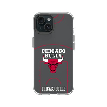 iPhone 15 Clear 透明 - NBA - 球場系列-芝加哥公牛 Chicago Bulls - Court