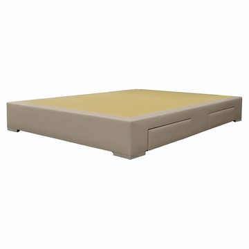 IHouse-御匠手作系列-單大3.5尺 收納貓抓皮2抽屜床底 /木心板床架床座 (台灣製)迷濛藍#627-19