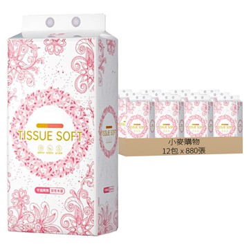 小麥購物 氣墊壓花懸掛式衛生紙 B108  1入  12包