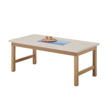 【唯熙傢俱】喬莉原木雙色4尺大茶几