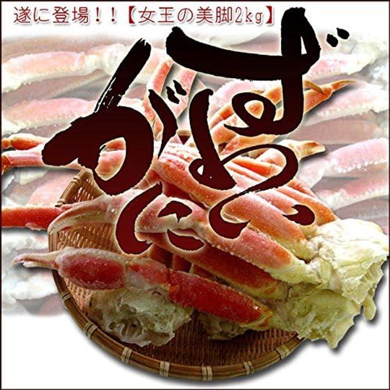 ズワイガニ肩脚 2kg (かにの女王ずわい蟹) 食べ放題やバーベキューに最適(別名松葉がに)