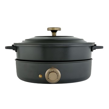 TECO 東元多功能煎烤調理鍋 Set  採用高厚度壓鑄合金鍋蓋  YP0318CB