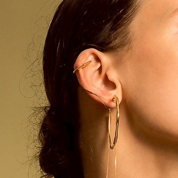 Bubble Nebula - 氣泡星雲系列 小耳夾-厚鍍18K金