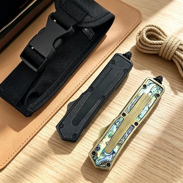 【热销】熱銷微技術甲蟲彩鈦鋅合金手柄戶外多功能工具隨身高硬度便攜