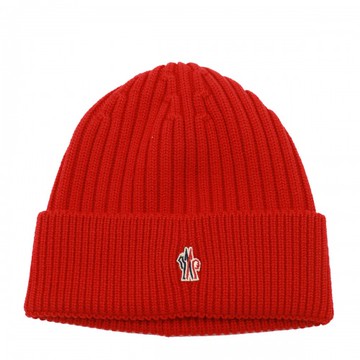 Moncler Grenoble - Red Wool Hat Uni