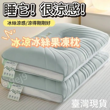 🔥臺灣下殺價🔥夏季超柔涼感枕頭冰絲家用成人枕芯護頸椎一對睡眠專用整頭 涼感枕頭 頸椎枕頭 冰絲枕頭 天絲枕頭 記憶枕頭