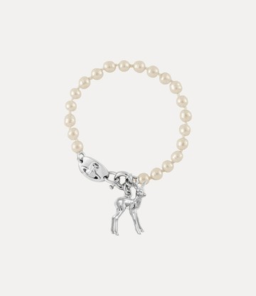 Vivienne Westwood Monette Pearl Bracelet Silver Swarovski Pearls Women