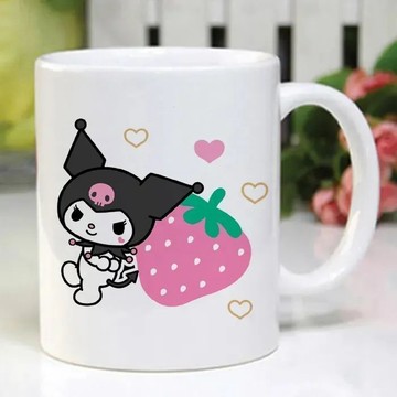 【臺灣-出貨】庫洛米ins高顏值馬克杯陶瓷水杯動漫惡魔同款生日禮物女生設計感