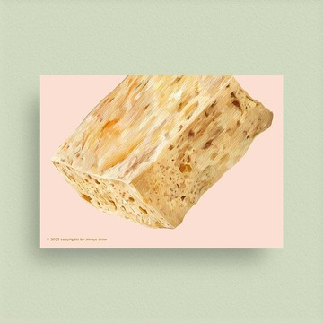 臭豆腐 - 臺灣小吃明信片 - always eat 總繪吃系列