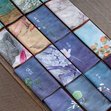 高檔吸水茶巾茶布桌布茶席茶桌隔熱茶墊子茶具配件中式毛巾養壺巾