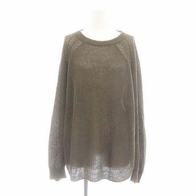 セントオブ SCENTOF アパルトモン 23SS HAZEL PullOver ニット セーター リネン ブラウン /ES ■OS レディース セントオブ SCENT OF AP STUDIO取り扱い 23SS HAZEL PullOver