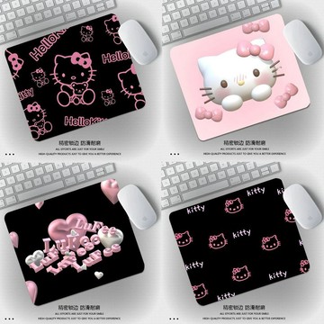 kitty滑鼠墊 少女心凱蒂貓Hello kitty鼠標墊小號筆記本辦公桌通用數碼鍵盤墊