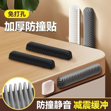 臺灣出貨🔥門把手防撞墊靜音墊冰箱門擋條防碰撞神器櫃門桌椅加厚防撞條減震