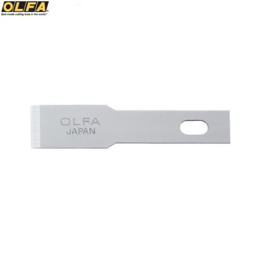日本OLFA筆刀刀片6mm筆刀替刃KB4-F/5(5入;平刃;高碳鋼)適AK-4 157B Ltd-09 HS-1田宮Tamiya 74098