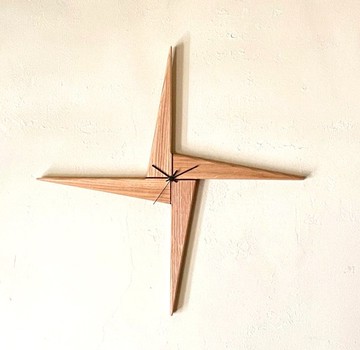 風車掛鐘【白蠟木】