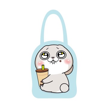 好想兔 造型水壺提袋-喝珍奶