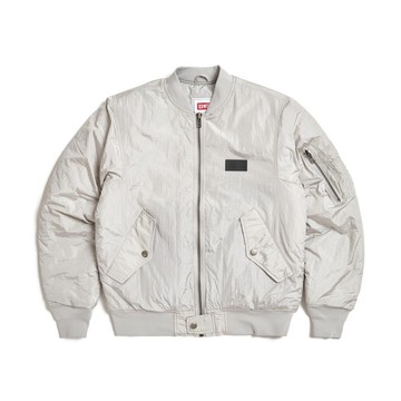 EDWIN 男款 撞色MA1飛行夾克 (淺灰色) #外套