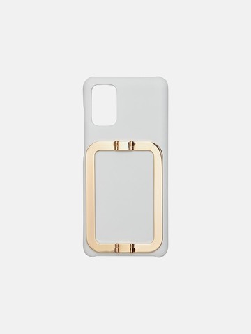Premium Leather Gold-Plated Handle Phone Case [Beige]