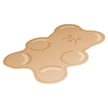 沐慕家居 小熊軟糖地墊  75 x 68cm  咖啡色小熊