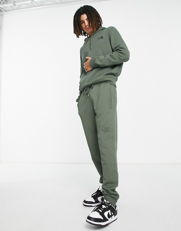 The North Face Drew Peak cotton joggers in khaki-Green