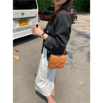 BY SPRING 春季新款細格子薄款圓領復古小香外套女設計感上衣