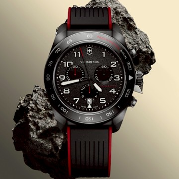 VICTORINOX 瑞士維氏 噴砂 數字計時功能腕錶 禮物 推薦 VISA-242051