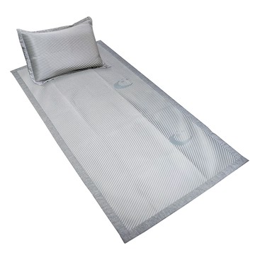 Cotton Field 棉花田傢飾 涼感紗冰絲床蓆 可機洗不變形  床蓆 + 枕套  床蓆186 x 90cm + 枕套70 x 48cm  斜紋