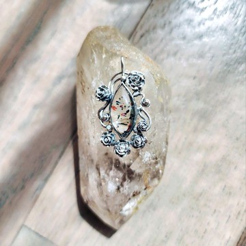 【曲水辰手作】超七水晶純銀吊墜