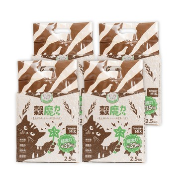 沸石砂/水晶砂 穀魔力 超無塵 維護空氣清新 天然穀物貓砂6L-12入(穀物貓砂/貓砂/超低粉塵凝結)