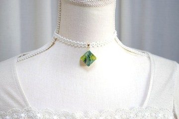 樹脂藝術 方形吊墜・夜色深處