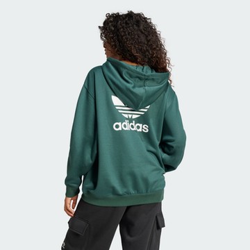 【adidas 愛迪達】 LOGO 連帽上衣 帽T 女 - Originals IY4703