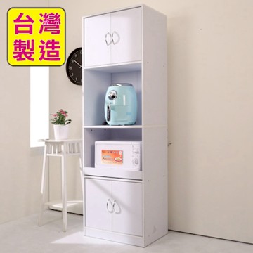 BuyJM 低甲醛防潑水180公分四門高櫥房櫃/收納櫃/58*39*181