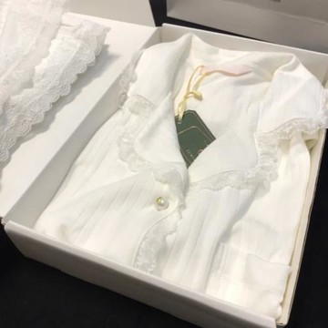 睡衣禮盒女2024年春秋新款小紅書同款棉質仙女送閨蜜家居服甜美